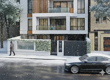 Modern Facade Snow